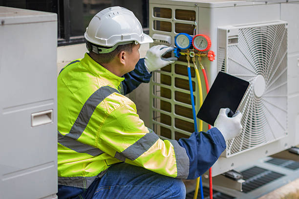 Professional Hvac technician working in Orange, TX